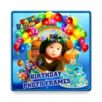 birthday photo frames android application logo